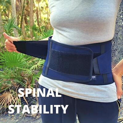 Back Support Belt Lower Lumbar Brace Core Waist Pain Rigid Light Thin Industrial