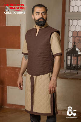 Dungeons & Dragons Fighter Vest Brown medieval & fantasy costume