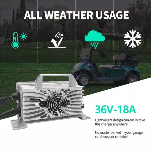 6 in 1 36 Volt 18A Battery Charger Multi-Plug for EZGO Club Car Yamaha Golf Cart - Picture 10 of 16
