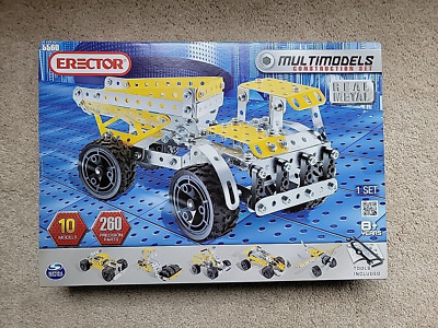 Erector Multimodels Construction Set 10 Models 260 Parts # 5560 (Tools Included)