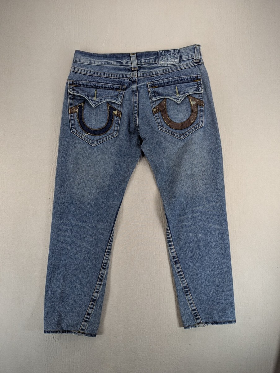 True Religion Jeans Mens Sz 36 Blue Denim Section Row Seat