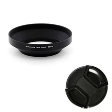Lens Hood 58mm Wide Angle Metal Lens Hood + Cap, NEW, USA