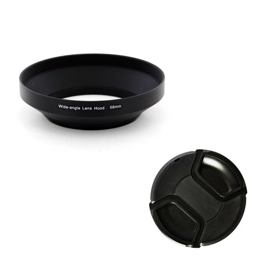 Lens Hood 58mm Wide Angle Metal Lens Hood + Cap, NEW, USA eBay