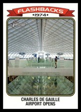 2023 Topps Heritage Charles De Gaulle Airport Opens  News Flashback NF-5