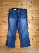NWT ARIAT WIDE LEG MID RISE TROUSER WOMENS 33 R X 32 JEAN
