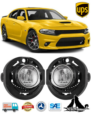For Dodge Charger 2015 2016 2017 Fog Lights W/Switch Kits LED Left&Right Side - View #6