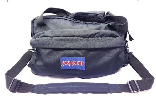 JanSport Shoulder/Messenger/Crossbody/Laptop Bag - Black - Picture 1 of 10