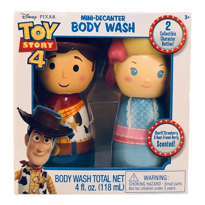 Disney Toy Story 4 Body Wash Mini Decanter Sheriff Strawberry Best Friend Berry