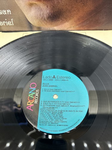 JUAN GABRIEL "Ella" 1980 ARCANO RECORDS LP DKL13484 VINYL VG++ LATIN RANCHERA - Picture 13 of 21