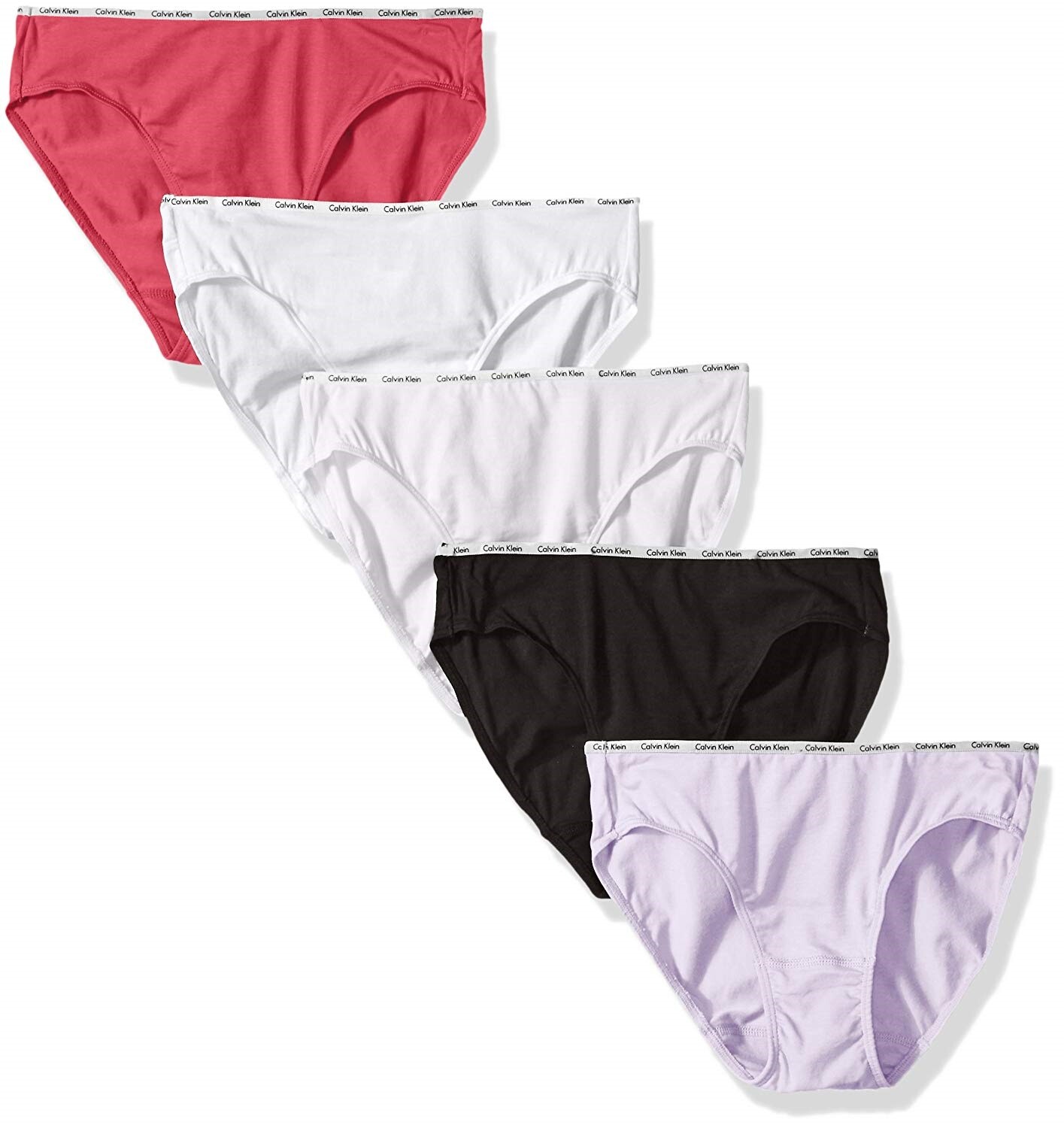 Calvin Klein Women's Cotton Stretch Logo Bikini Panty 5 Pack - QP1094M