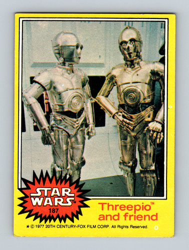 1977 Topps Star Wars #187 Threepio and friend — TAG (grade unconfirmed)