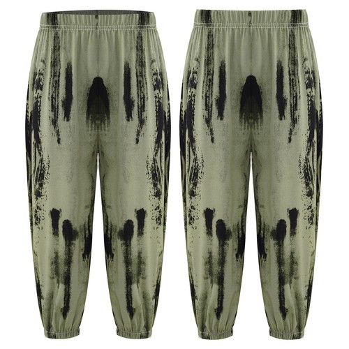 Kids Boys Trouser Printed Sweatpants Flowy Trousers Dance Pants Fashion Loose - Picture 12 of 58