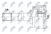 NPZ-HY-511 NTY Gelenksatz, Antriebswelle FüR Hyundai,Hyundai (Huatai)