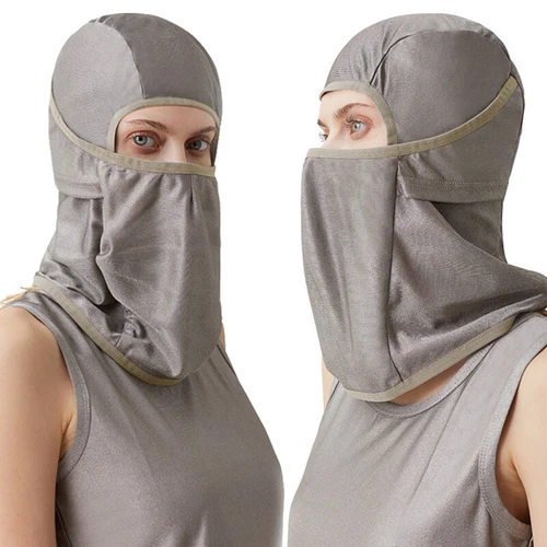 Electromagnetic Radiation Protection Silver Fiber Head Hood EMF Shielding - Bild 9 von 19