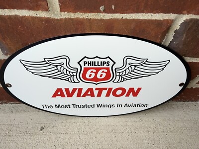 Phillips 66 aviation oil vintage style gasoline Gas oval sign | eBay
