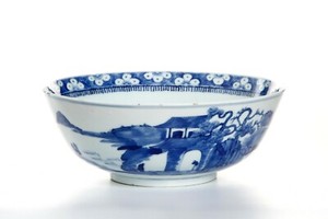 Early 19th century Chinese Blue and White Porcelain Blow