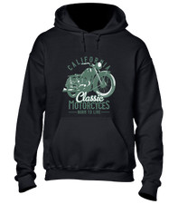 KALIFORNIEN KLASSISCHE MOTORRÄDER KAPUZENPULLOVER COOL MOTORRAD BIKER DESIGN TOP