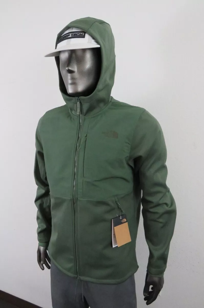 Mens The North Face Apex Quester Bionic Hoodie DWR Windproof Jacket Green 189