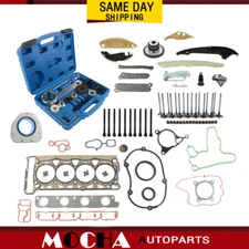 For Audi VW Head Gasket Set Timing Chain Tool Kit Valves TSI TFSI 2.0T 2008+