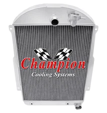 3 Row ER Champion Radiator for 1939 Chevrolet JA Master Deluxe Chevy V8 Conv