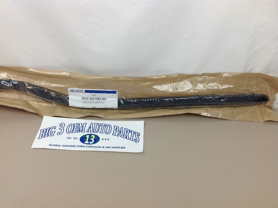 Ford Super Duty lado del pasajero puerta delantera derecha ventana exterior cinturón moldeado OEM Foto 3 de 4