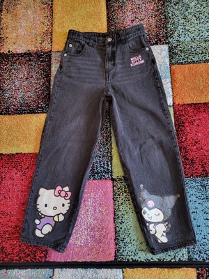 Primark Hello Kitty Kuromi Jeans, Schwarz, Gr. 128