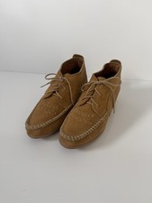 Minnetonka Moccasin Brown Leather Suede Lace Up Boot Shoe Women  s Size 6.5