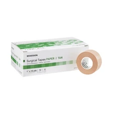 McKesson Beige Paper Medical Tape 1" x 10 Yd 1 Box 12 Rolls/Box 16-47310T
