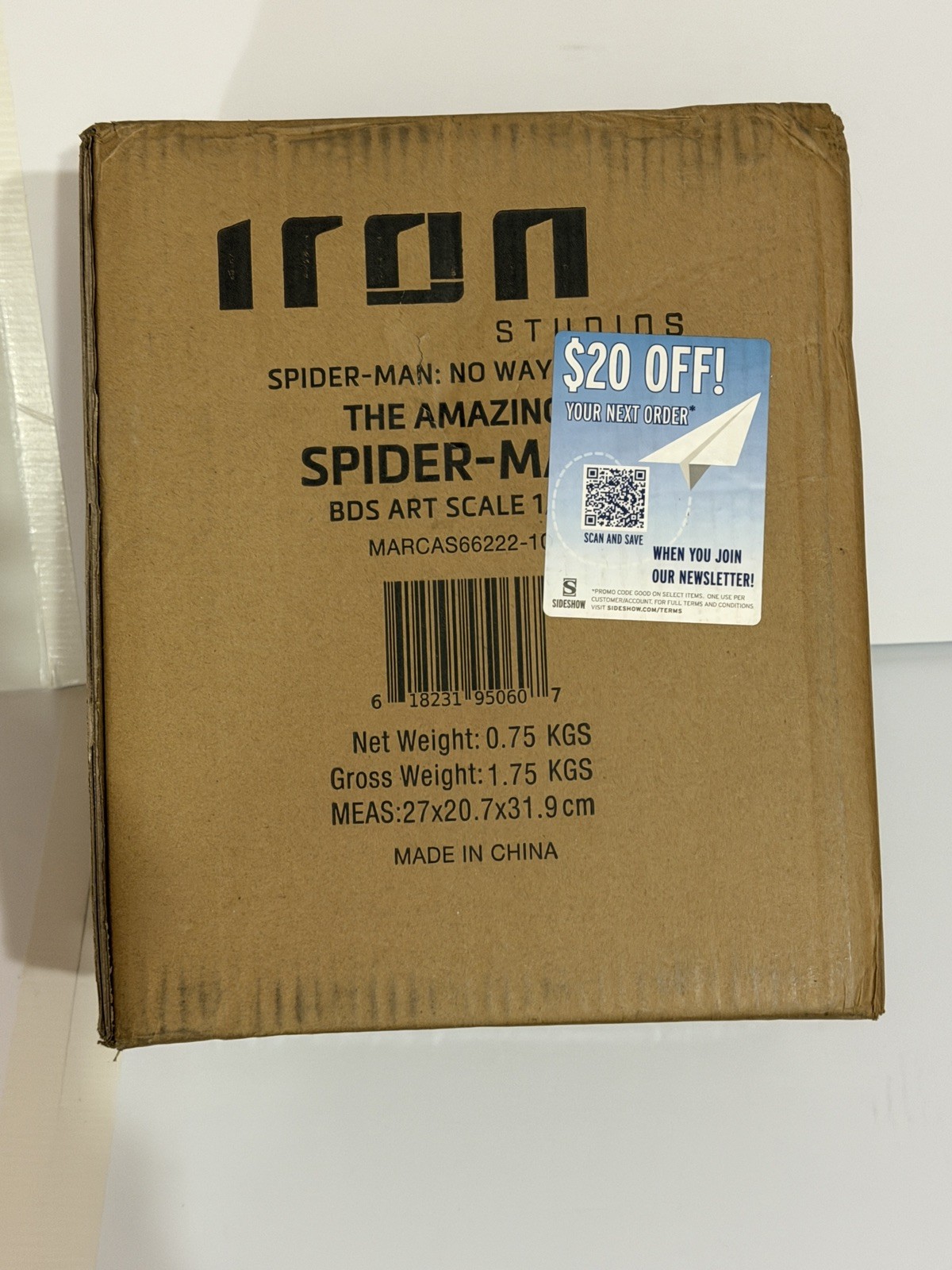 Iron Studios 1:10 Spider-Man No Way Home #3 Statue- New