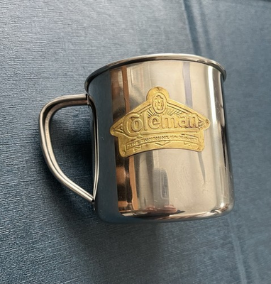 #ad #ad Stainless Steel Coleman Commemorative Cup With Brass Emblem $28.99