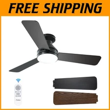 42" Low Profile Ceiling Fan with Light & Remote Control