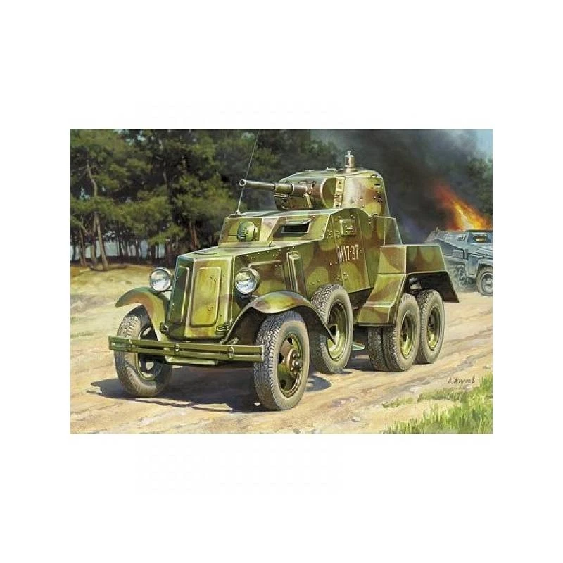 Modello Zvezda 1/35 Ba-10, Autoblindo Sovrana Dettagliata Con Cannone Di - Immagine 2 di 4