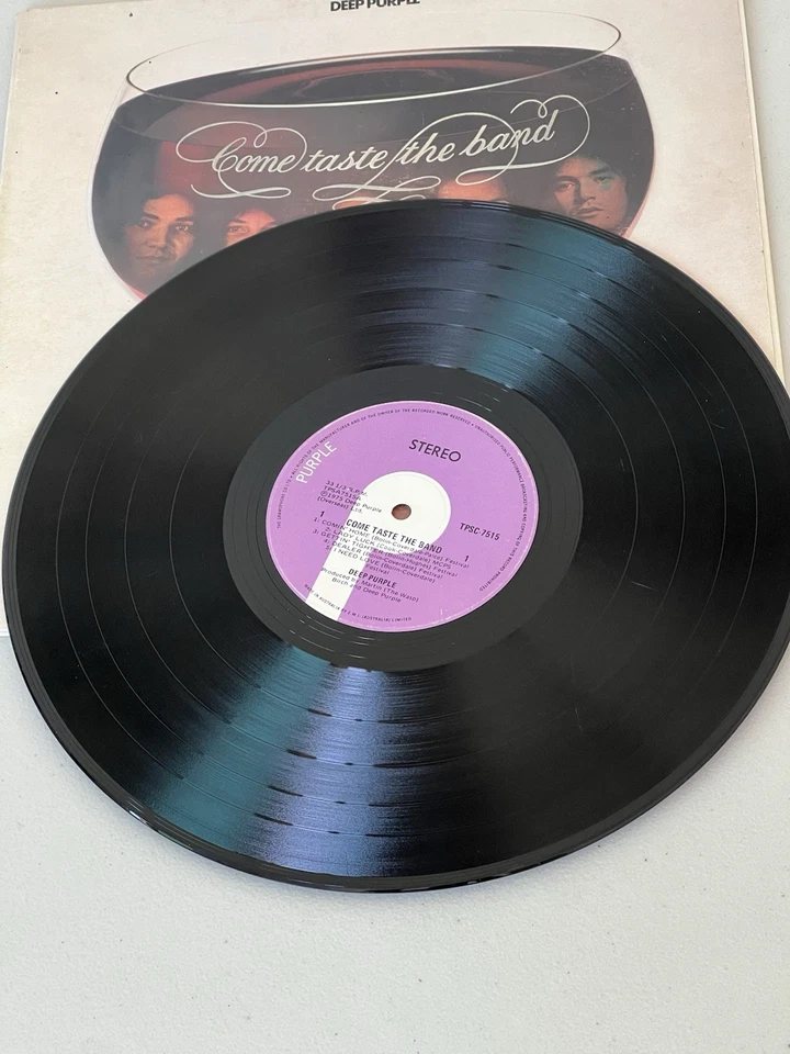 Deep Purple Vinyl Record Come Taste The Band Vintage Aust 1st press (1975) EMI - Image 3 of 4