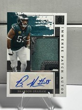 2025 Panini Impeccable Brandon Graham 4 COLOR PATCH AUTO /99 - IPA-BGM