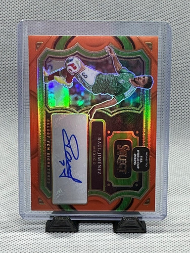 2025-26 Panini Select Raul Jimenez Auto Orange Prizm 13/25 Mexico
