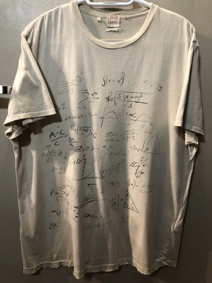 Levi s Vintage Clothing LVC Graphic Tshirt Math Physics Equations Large Casuals