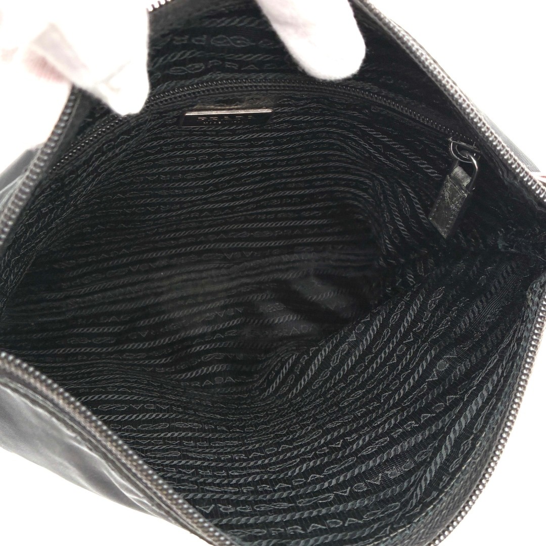 ・Authentic PRADA Shoulder Bag Triangular Logo Cro… - image 7