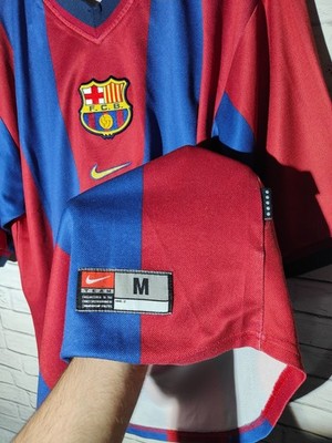 Nike Barcelona 1998-99 Vintage Home Shirt Mens SZ M Soccer Jersey