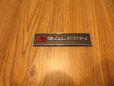 Saleen Ford Mustang F-150 Dodge Challenger Black W Red Emblem Badge