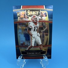 2022 Panini Select Draft Picks Rookie Nakobe Dean #37 Georgia Bulldogs Concourse