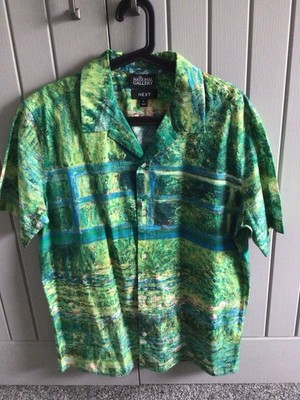 NEXT Art Sommer Baumwollshirt Gr. L Grube - Grube 23'' unbenutzt Monet Garten Motiv NEU
