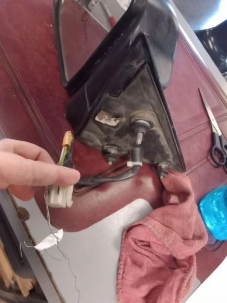 Водительское боковое зеркало с подогревом подходит для 99-01 BLAZER S10/JIMMY S15 343349 - Изображение 3 из 3