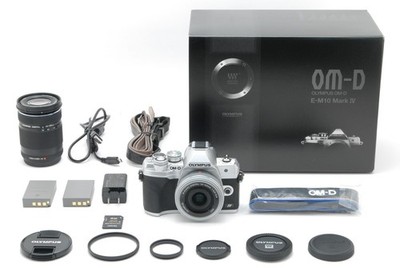 [NEUWERTIG in Box] Olympus OM-D E-M10 Mark IV Kamera 14-42 40-150 Objektive...