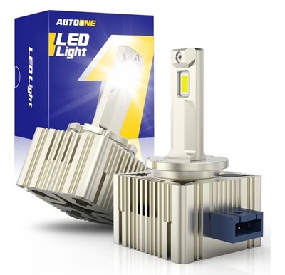  AUTOONE 2025 D1S/D1R LED Bulb, 34000 Lumens 10X Brighter, Diamond White, SEALED