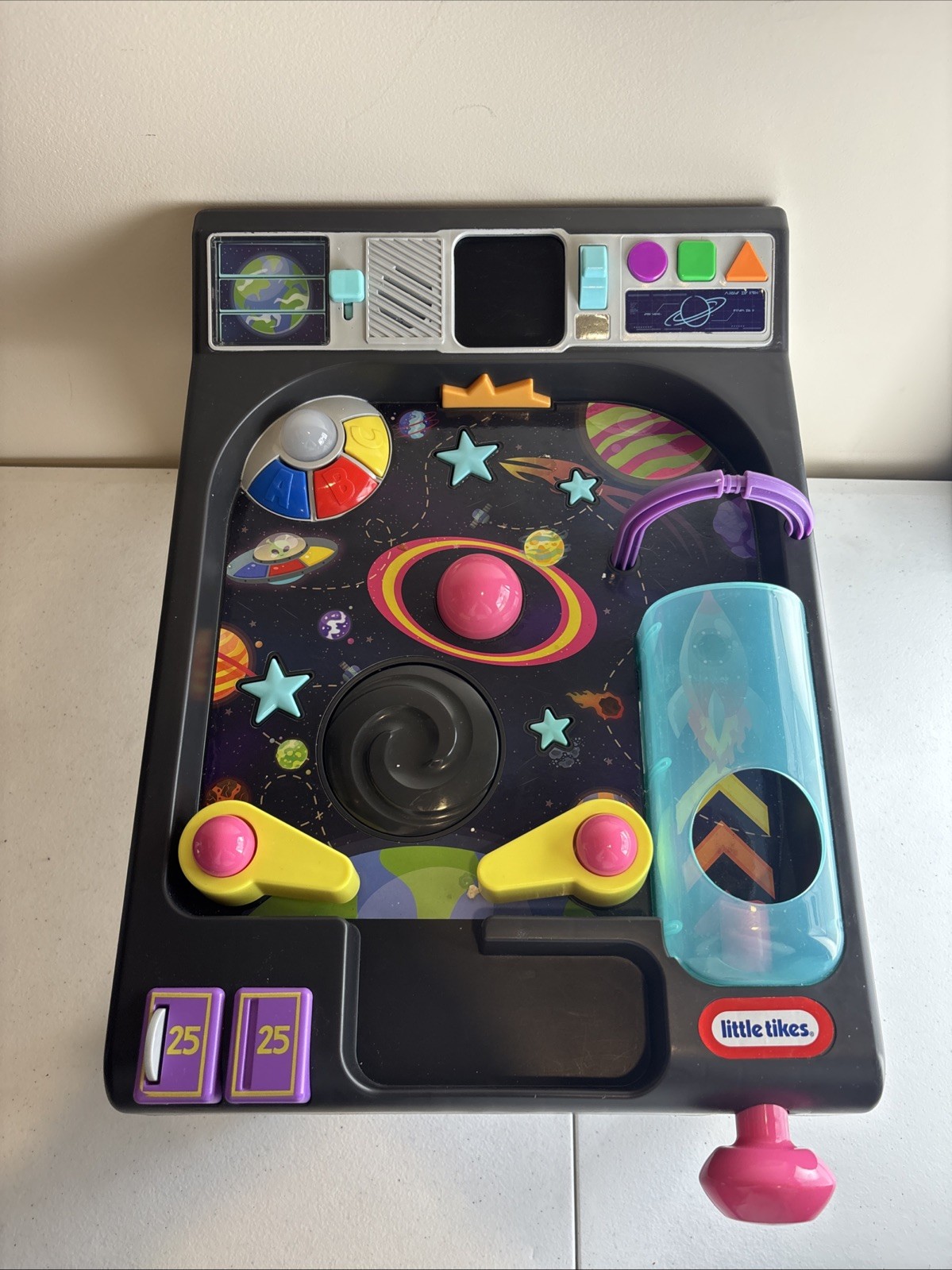 Little Tikes Old School My First Pinball Activity Table Works No Balls Included