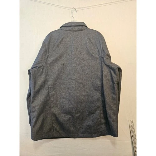 Vuori Mens Shirt Jacket Charcoal Gray Heather Herringbone Shacket XL RN104141 image 5