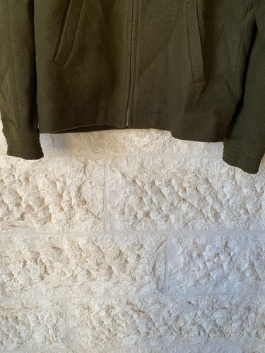 Vintage woollen wool classic olive green raglan jacket sweater 42R M - Picture 3 of 10