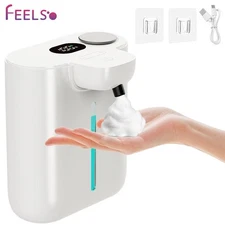 500ml Automatic Foaming Soap Dispenser, Touchless Dispenser USB Rechargeable
