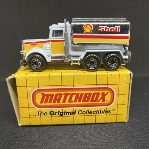 Vintage 1981 Matchbox Peterbilt Shell Oil Gas Tanker Truck Diecast Vehicle Toy