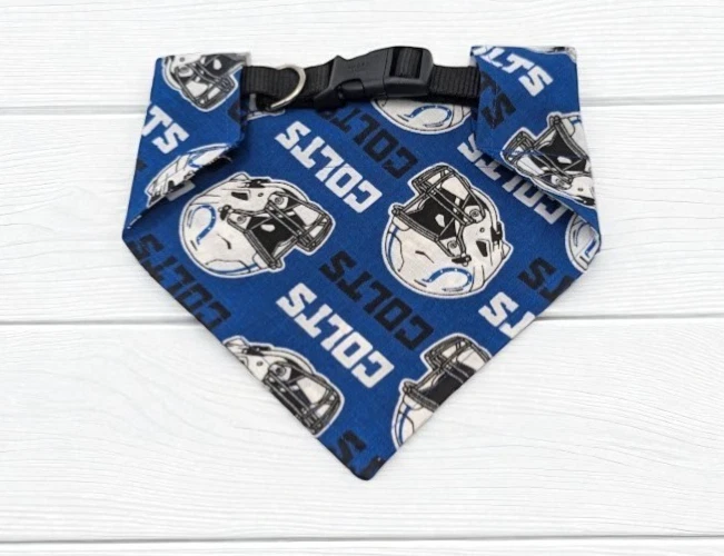 Bandana para perro Indianapolis Colts SOBRE EL CUELLO pañuelos bufanda deslizable pañuelo Foto 2 de 4
